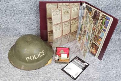 World War 1 Era Military Police "Brody" Helmet and Shaver. Misc Military Memorabilia