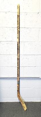 Autographed hockey stick