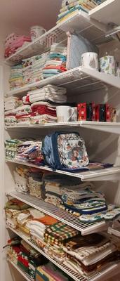 "LIFE TIME SUPPLY" OF BRAND NEW TEA TOWELS AND LINENS