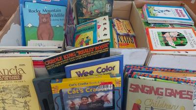 MYSTERY LOT OF VINTAGE AND MODERN CHILDREN'S BOOKS 