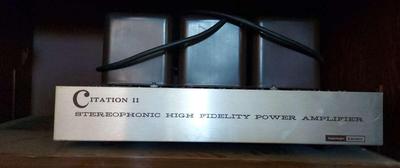 HARMON KARDON CITATION II STEREOPHONIC HIGH FIDELITY POWER AMPLIFIER 