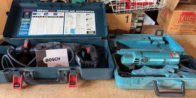 BOSCH BULLDOG XTREME HAMMER AND MAKITA N95148 4” DISC GRINDER