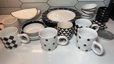 Fun Black & White Dinnerware