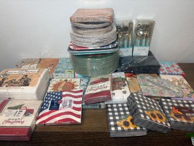 Paper Napkins & Plates Galore!