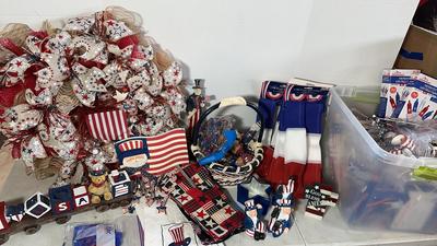 Patriotic Lights & July 4th Decor