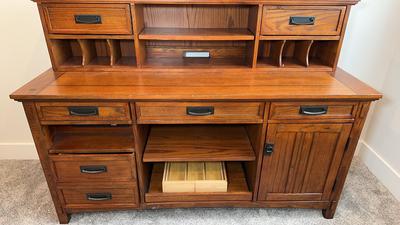 Ashley Cross Island Power Credenza