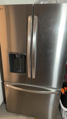 LG 25.5 Cu. Ft. French Door Counter-Depth Smart Refrigerator with Dual Ice