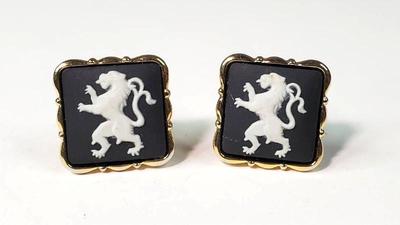 Wedgwood black jasperware cufflinks