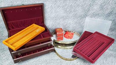 Jewelry boxes organizers, japanese laquear box