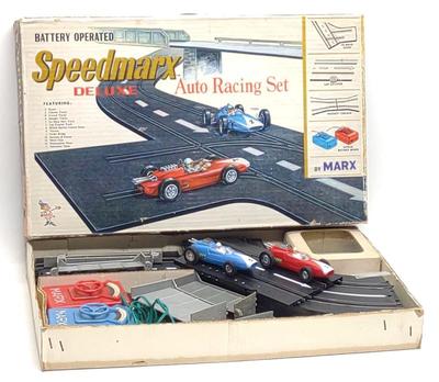 Sale Photo Thumbnail #499: Marx Speedmarx Deluxe Auto Racing Slot Car Set