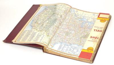 Sale Photo Thumbnail #482: 1957 Shell Gas Station Salesman Road Map Book