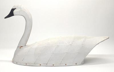 Sale Photo Thumbnail #322: NC Canvas Over Wire Swan Decoy