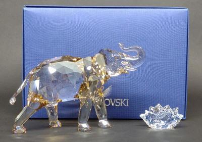 Sale Photo Thumbnail #398: Swarovski Cinta Elephant Crystal Figurine w/ Box