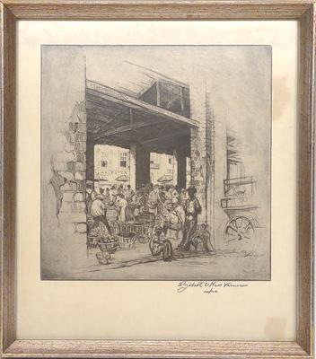 Sale Photo Thumbnail #488: Elizabeth O'Neill Verner Pencil Signed Etching