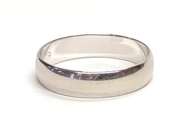 Sale Photo Thumbnail #134: 14K White Gold Wedding Band 4mm Ring (sz 5.75)