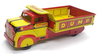 Sale Photo Thumbnail #117: Marx Lumar Construction Co. Dump Truck Tin Toy