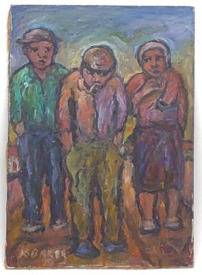 Sale Photo Thumbnail #241: Kenneth Baker (1931-1995) Oil On Board Painting