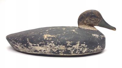 Sale Photo Thumbnail #340: Antique Balsa Black Duck Decoy