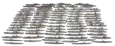 Sale Photo Thumbnail #101: (84) WWII US Navy Wooden Recognition Ships