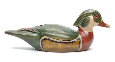 Sale Photo Thumbnail #436: Riverbend Carvers Wood Duck Drake Decoy