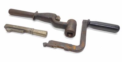 Sale Photo Thumbnail #381: 3 Railroad Locomotive Train Brake Handles/Reverser