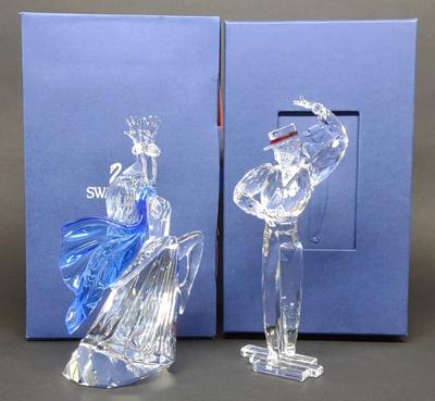 Sale Photo Thumbnail #374: (2) Swarovski Magic Of Dance Crystal Figurine Set