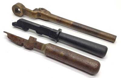 Sale Photo Thumbnail #390: 3 Locomotive Train Railroad Brake Control Handles