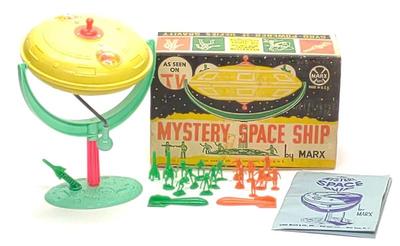 Sale Photo Thumbnail #243: 1960s Marx Mystery Space Ship Toy w/ Box