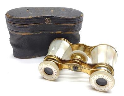 Sale Photo Thumbnail #514: French Lemaire Paris Mother Of Pearl Opera Glasses