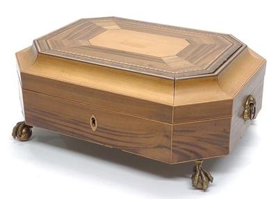 Sale Photo Thumbnail #85: English Regency Period Inlaid Sewing Box