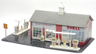 Sale Photo Thumbnail #216: Wolverine Shell Service Gas Station Tin Toy Set
