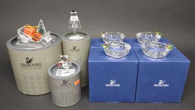 Sale Photo Thumbnail #434: (7) Swarovski Christmas Crystal Figurines w/ Boxes
