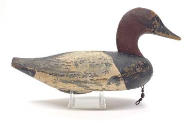 Sale Photo Thumbnail #63: John Glenn Canvasback Drake Duck Decoy