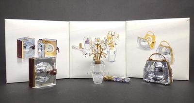 Sale Photo Thumbnail #410: (3) Swarovski Secrets Crystal Figurine Set w/ Box