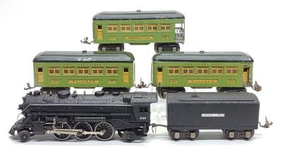 Sale Photo Thumbnail #55: Pre-war Lionel Pullman Cars & 1666 Loco Train Set