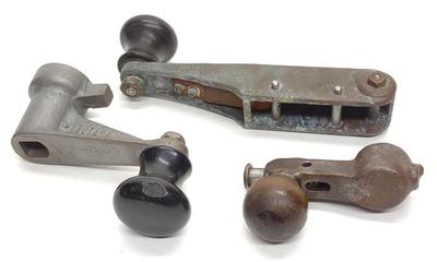 Sale Photo Thumbnail #372: (3) Trolley Operators Brass Speed Control Levers