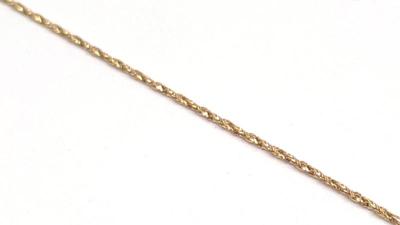Sale Photo Thumbnail #167: 14K Gold Wheat Chain Necklace (25.5" long)