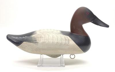 Sale Photo Thumbnail #430: Gilmore Butch Wagoner Canvasback Drake Duck Decoy