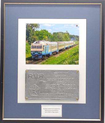 Sale Photo Thumbnail #57: 1983 USSR DR1A Diesel Locomotive Builder's Plate