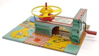 Sale Photo Thumbnail #513: Marx Space Satellite Station Tin Litho Toy