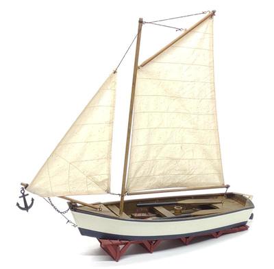 Sale Photo Thumbnail #458: Chesapeake Bay Sailing Skiff Scale Model Boat