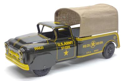 Sale Photo Thumbnail #111: Marx U.S. Army Truck Toy w/ Canvas Top