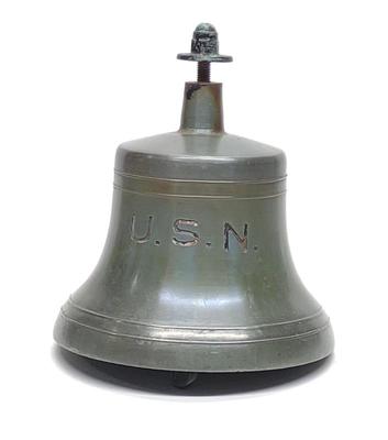 Sale Photo Thumbnail #25: WWII Bronze US Navy Ships Bell