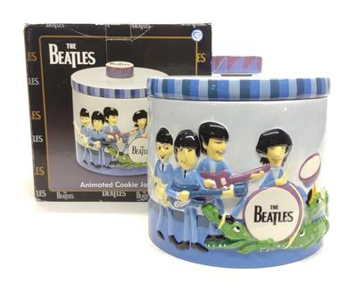 Sale Photo Thumbnail #148: Vandor The Beatles Animated Cookie Jar w/ Box
