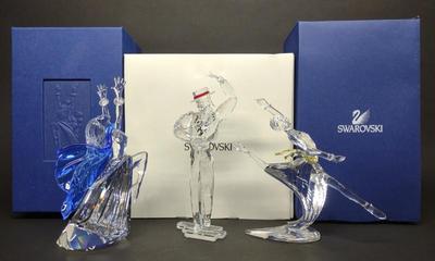 Sale Photo Thumbnail #371: 3 Swarovski Magic Of Dance Crystal Figurine Set