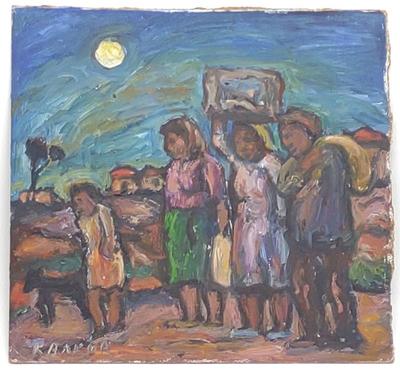 Sale Photo Thumbnail #238: Kenneth Baker (1931-1995) Oil On Board Painting