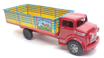 Sale Photo Thumbnail #135: Marx Lazy Day Farms Stake Truck Tin Toy