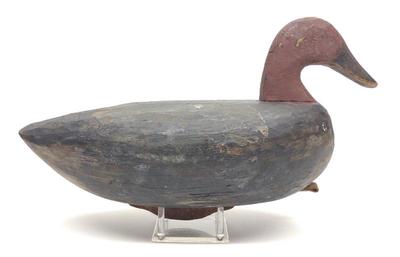 Sale Photo Thumbnail #22: Early Currituck NC Canvasback Drake Duck Decoy