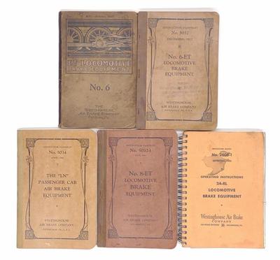 Sale Photo Thumbnail #420: (5) Locomotive Air Brake Manuals by Westinghouse