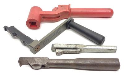 Sale Photo Thumbnail #402: 4 Railroad Locomotive Train Brake Control Handles
